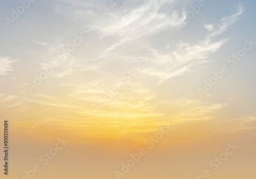 Dramatic Sunset sky background or sunrise sky background at morning.