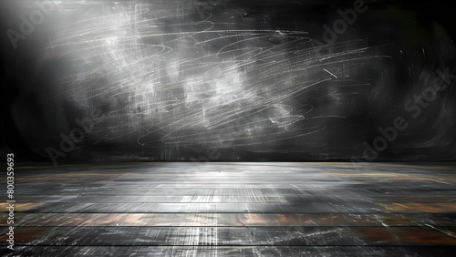 Chalkboard-style background for educational and communication purposes. Concept Chalkboard, Educational, Communication, Background photo