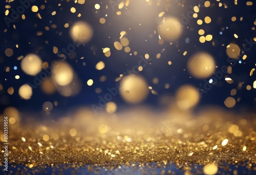 'shiny background. Christmas particles particles. confetti dark background blue Golden light gold Abstract glitter New Year bokeh horizontal no people color image glistering glitte'