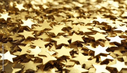 'stars. confetti out. 3d shape Isolated cut Gold rendering star cut-out celebrate background birthday party celebration flying glowing shiny shimmer decoration levitation design'
