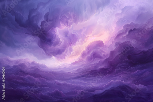  A dreamlike cloudscape of rolling purple clouds.Fluid and Flowing Visuals.