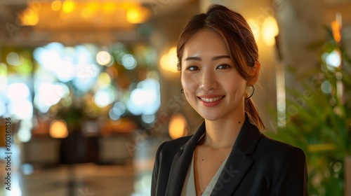 Guest relations manager addressing international guests' inquiries and ensuring their stay exceeds expectations.