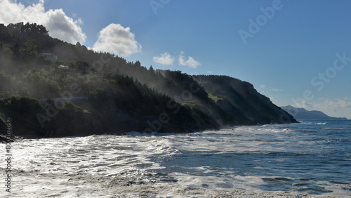 rough seas in northern spain