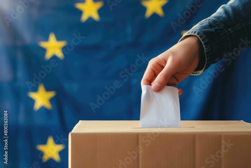 Democratic Process in the EU: Voting Symbolism with Ballot Box