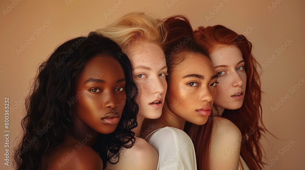 Obraz premium Fashion Portrait with Naturalistic Beauty
