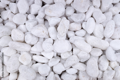White pebble stone texture and background