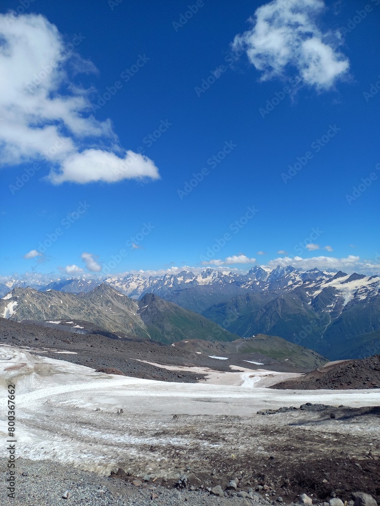 Fototapeta premium landscape with snow