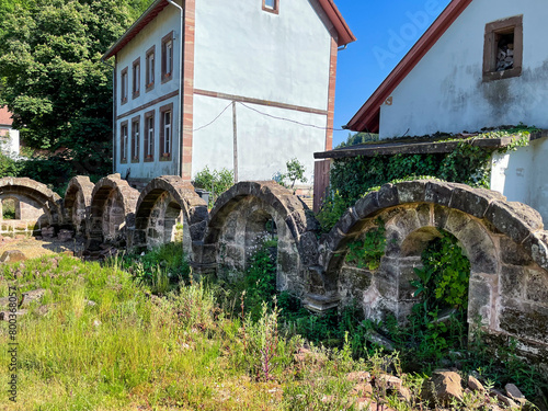 Ruine des Nonnen kloster Krauftal, in Graufthal im Elsass Frankreich