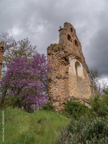 The monastery of Santa María de Nogales in the province of León in Spain is an abandoned place photo