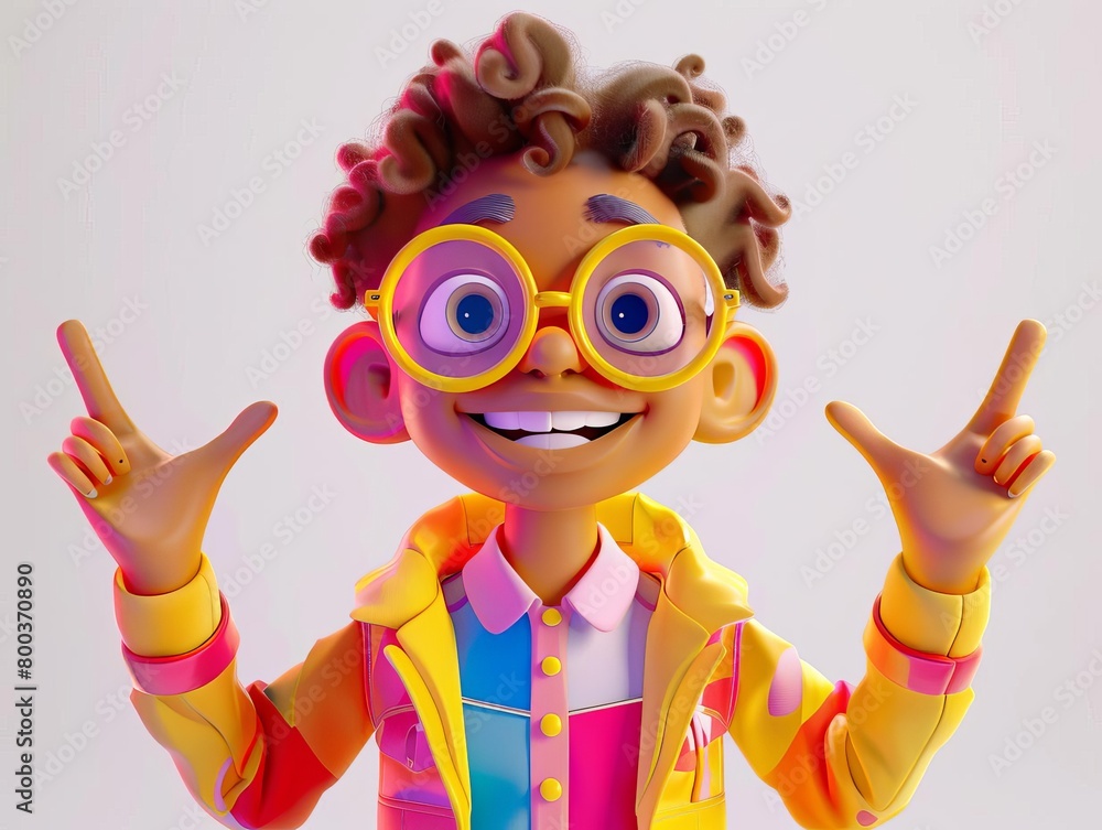Fototapeta premium Create a 3D cartoon character
