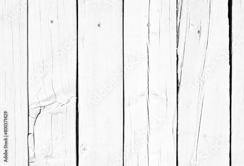 White old wood or wooden vintage plank floor or wall surface background  as a decorative pattern layout. A material for retro or creative designs in constructions, architecture or furniture decor