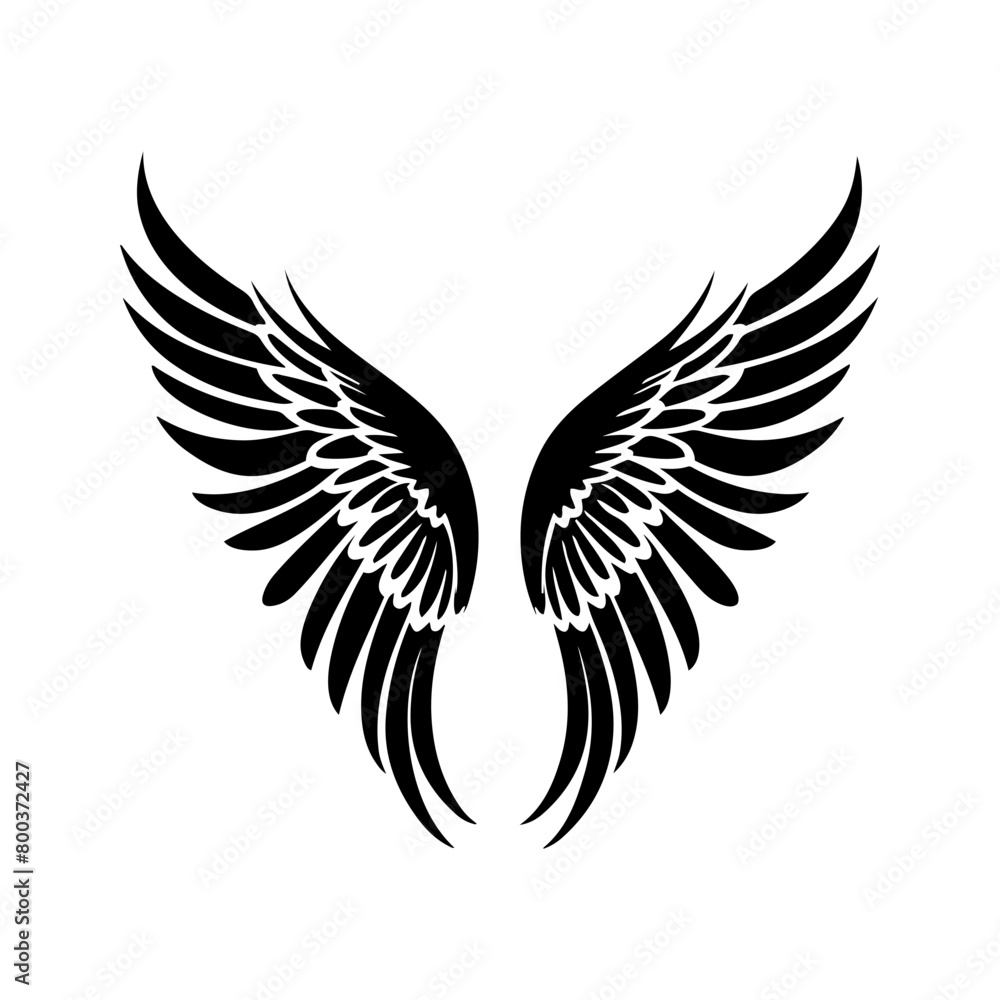 angel feather wings simple design Vector illustration angel feather wings simple design Vector illustration