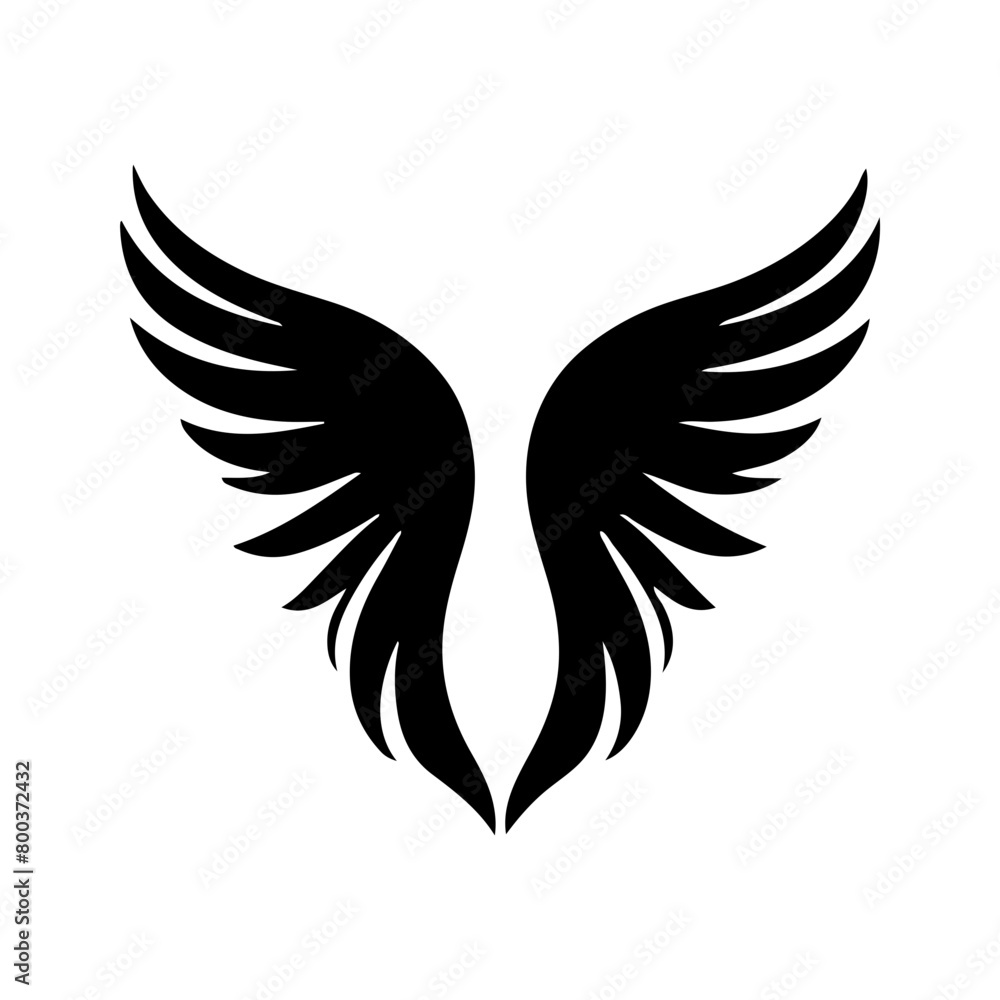 angel feather wings simple design Vector illustration angel feather wings simple design Vector illustration
