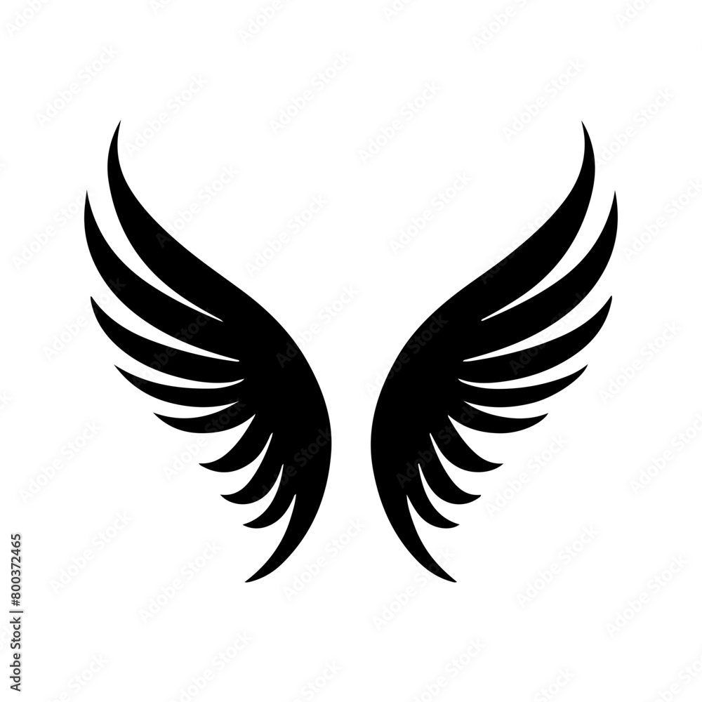 angel feather wings simple design Vector illustration angel feather wings simple design Vector illustration