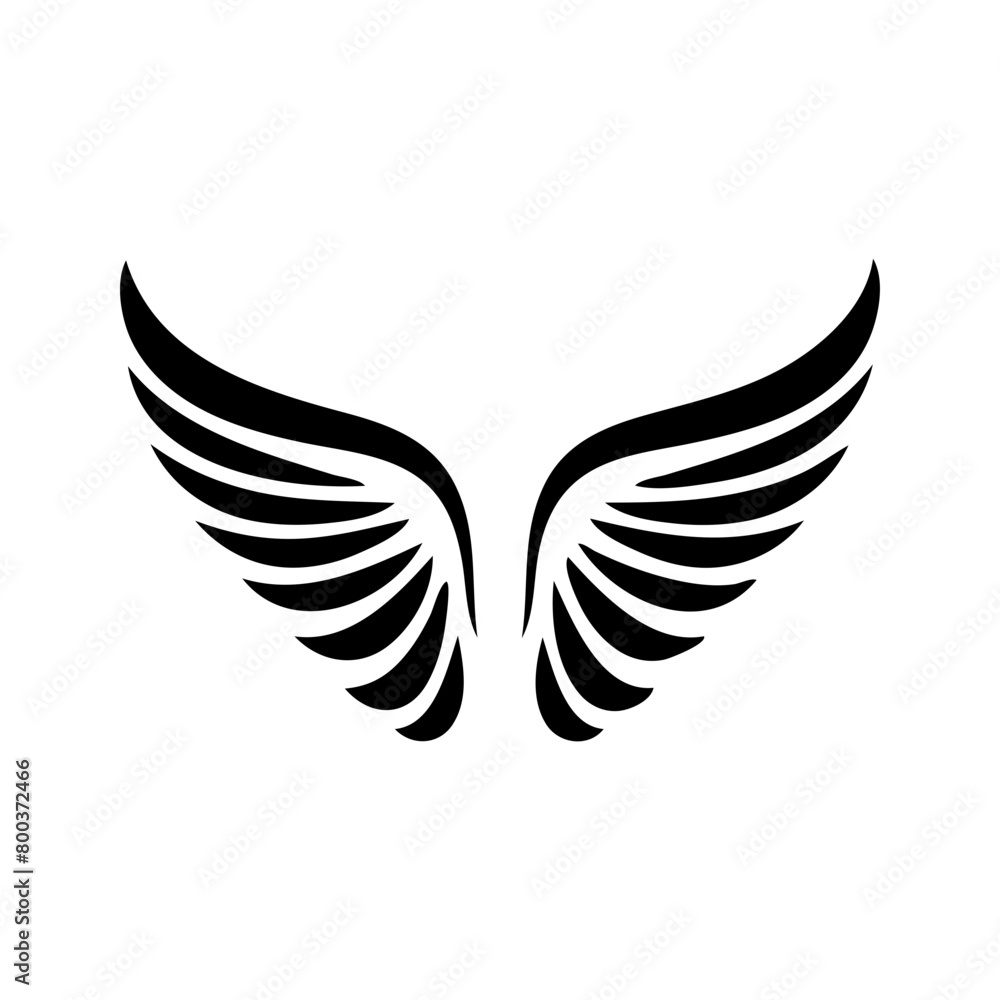 angel feather wings simple design Vector illustration angel feather wings simple design Vector illustration