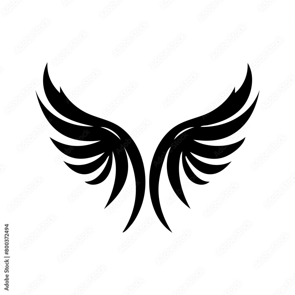 angel feather wings simple design Vector illustration angel feather wings simple design Vector illustration