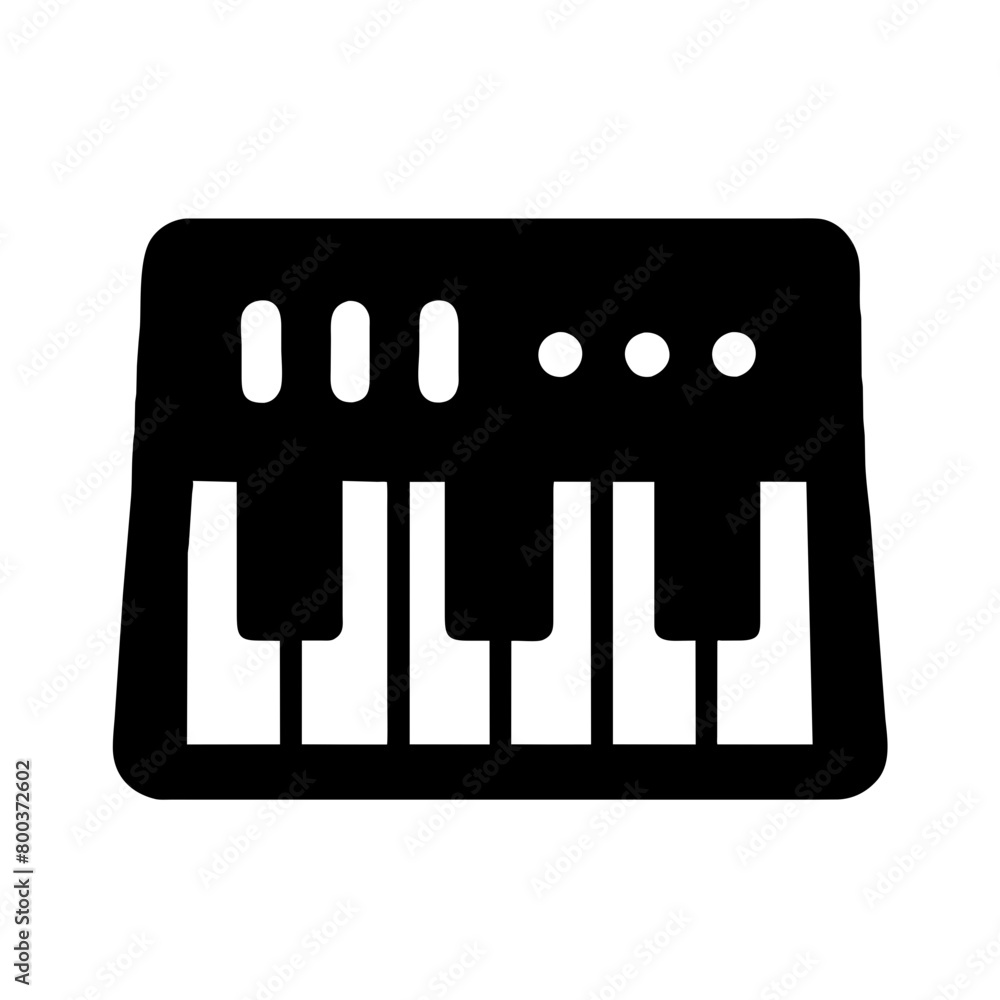 Synthesizer icon, music controller graphics element silhouette music and art symbol sing illustration on a Transparent Background Synthesizer icon, music controller graphics element silhouette music and art symbol sing illustration on a Transparent Background