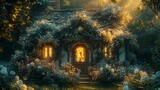 Enchanted Hideaway: A Rabbit's View, generative ai