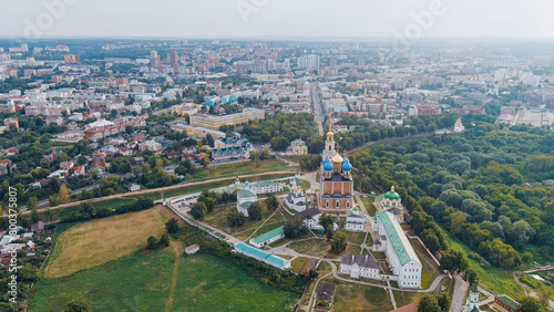 Ryazan, Russia. Ryazan Kremlin - The oldest part of the city of Ryazan, Aerial View © nikitamaykov