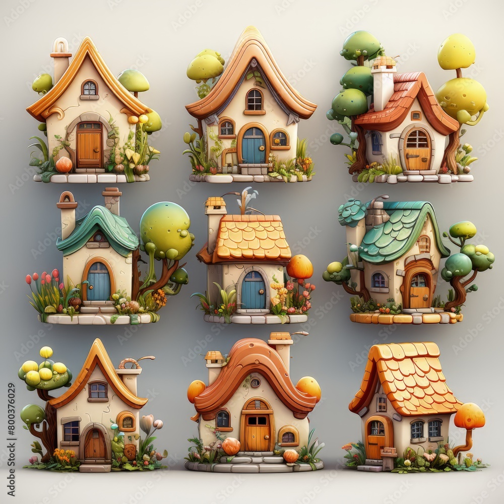 fantasy little colorful house fantasy little colorful house
