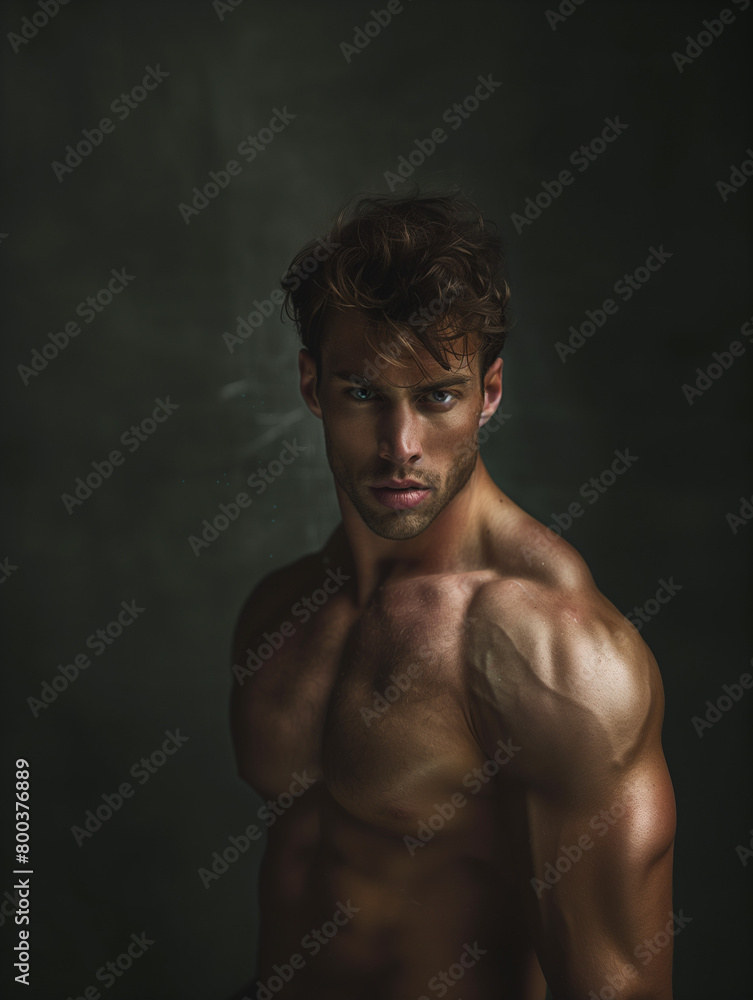 handsome hero - hyperrealism illustration - generative ai handsome hero - hyperrealism illustration - generative ai