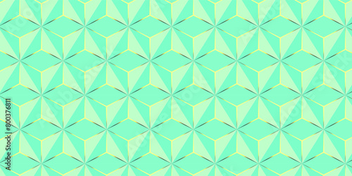 Green abstract background. 3D illustration.