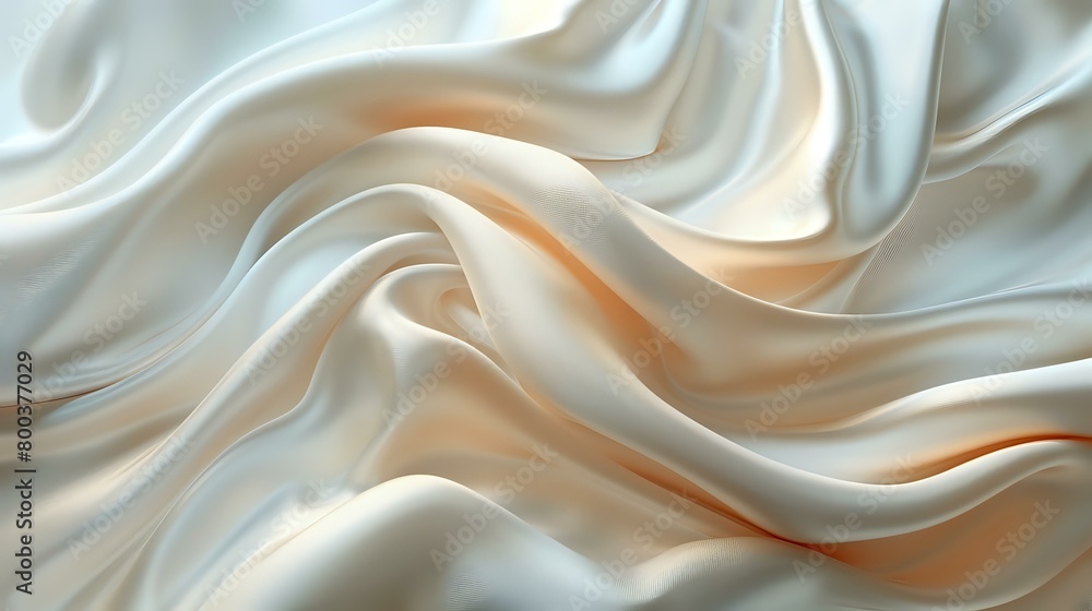 Luxurious Satin Cloth in Serene, Soft Light Luxurious Satin Cloth in Serene, Soft Light