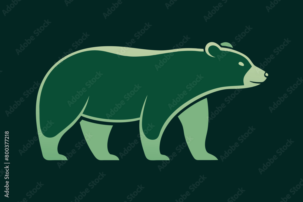Hand drawn bear for your design, wildlife concept vector
