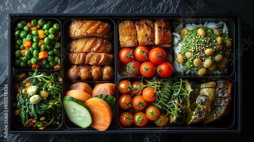 Luxurious Fast Food Box, generative ai photo