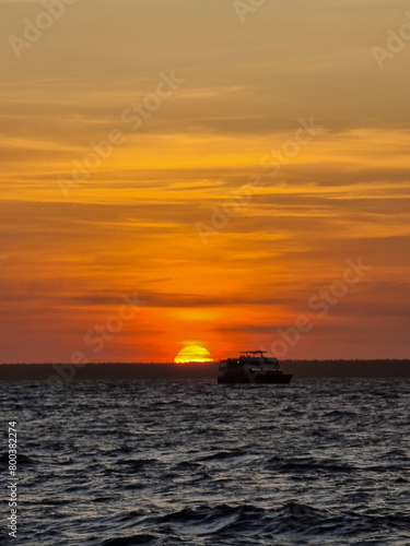 sunset over the sea