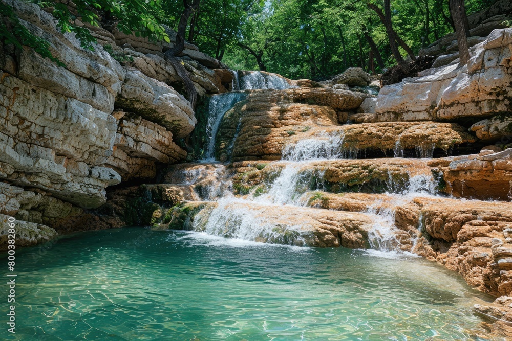 calm beautiful waterfall on a sunny day professional photography calm beautiful waterfall on a sunny day professional photography