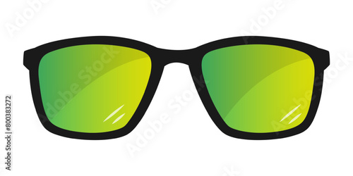 Vector illustration of eye goggles on transparent background