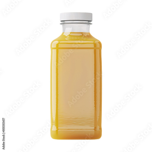 fruit juice packaging mockup isolated on a transparent cut-out background, label space © graphicbeezstock