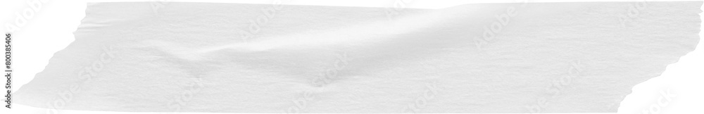 White adhesive paper tape isolated on white background White adhesive paper tape isolated on white background