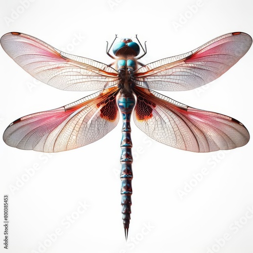dragonfly on white background © Deanmon