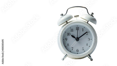Wallpaper Mural Alarm white clock isolated on transparent background. Torontodigital.ca