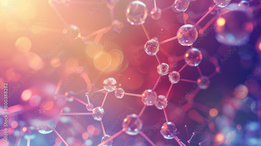 Atomic and Molecular Structure Illustration Atomic and Molecular Structure Illustration