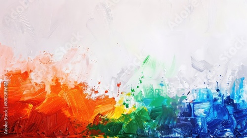 Flag of India on color background india independence day.