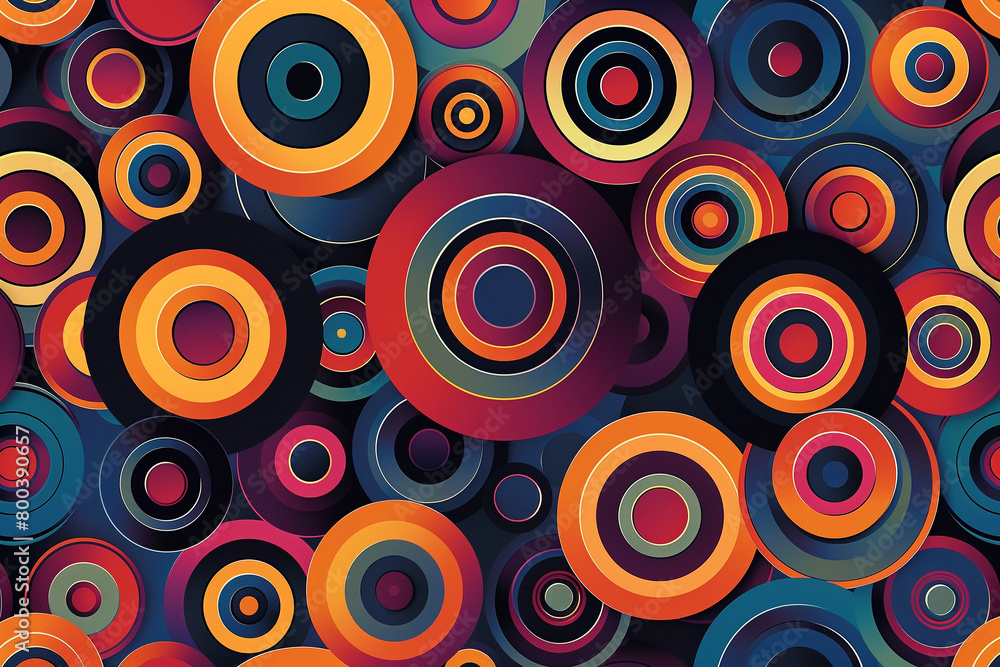 abstract vibrant pattern with circles, geometric background abstract vibrant pattern with circles, geometric background