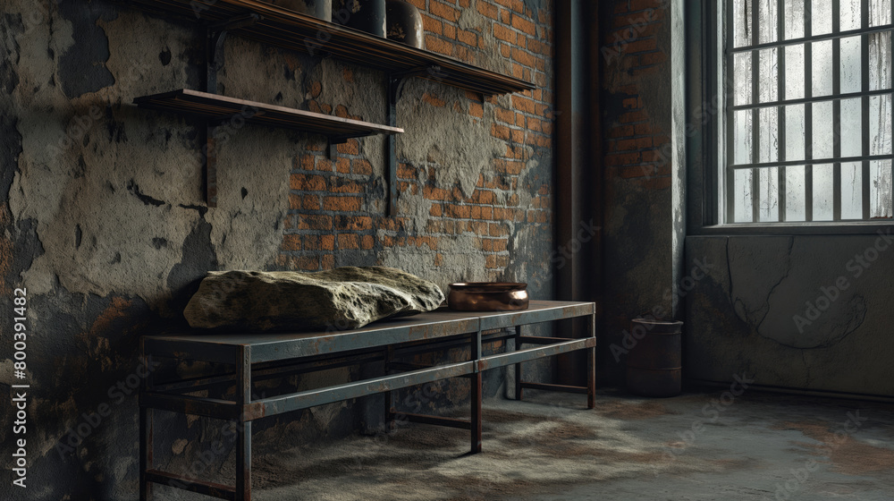 An abandoned room with no decorations An abandoned room with no decorations