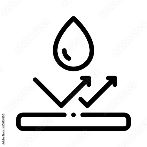 water resistant line icon