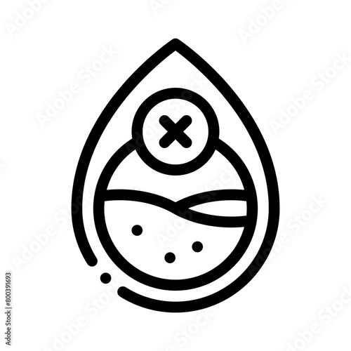 water scarcity line icon