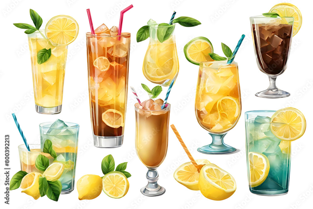 cocktail , lemonades and iced coffeenew design cocktail , lemonades and iced coffeenew design