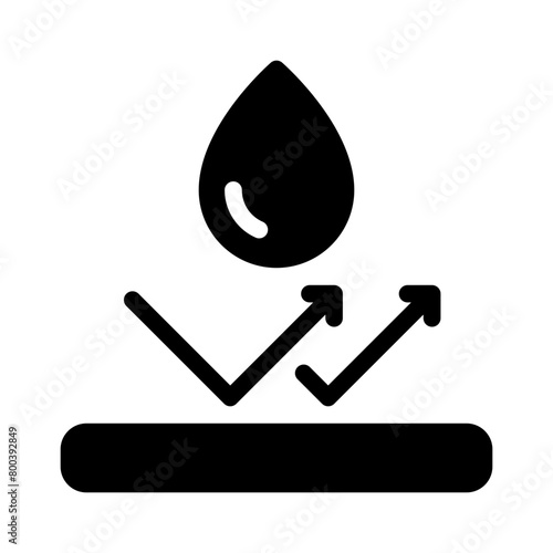 water resistant glyph icon