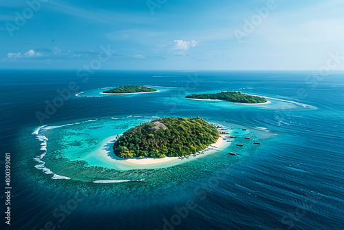 tropical islands in the ocean © Irina