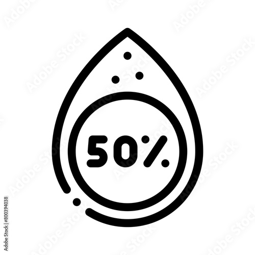 Fotografie salinity line icon