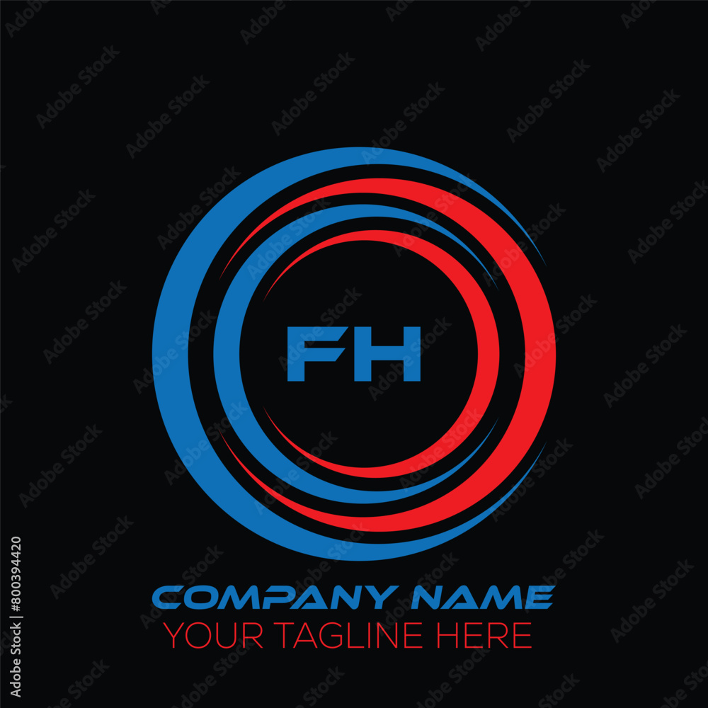 FH letter logo creative design. FH unique design. FH letter logo design on black background. FH letter logo creative design. FH unique design. FH letter logo design on black background.