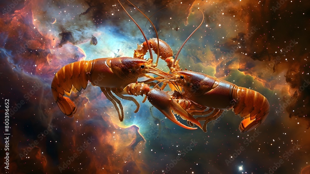 Cosmic Lobster Pas de Deux A Romantic Space Ballet in the Nebula s Embrace Cosmic Lobster Pas de Deux A Romantic Space Ballet in the Nebula s Embrace