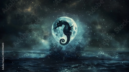 Mystical Seahorse Hovering ...