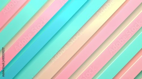 a background in 80s style, stripes, emerald blue and pastel colors. generative AI